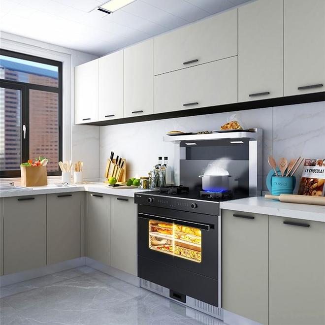 势？看完我家整洁的厨房你就明白了！J9国际集团“嵌入式”家电为何是趋(图2)